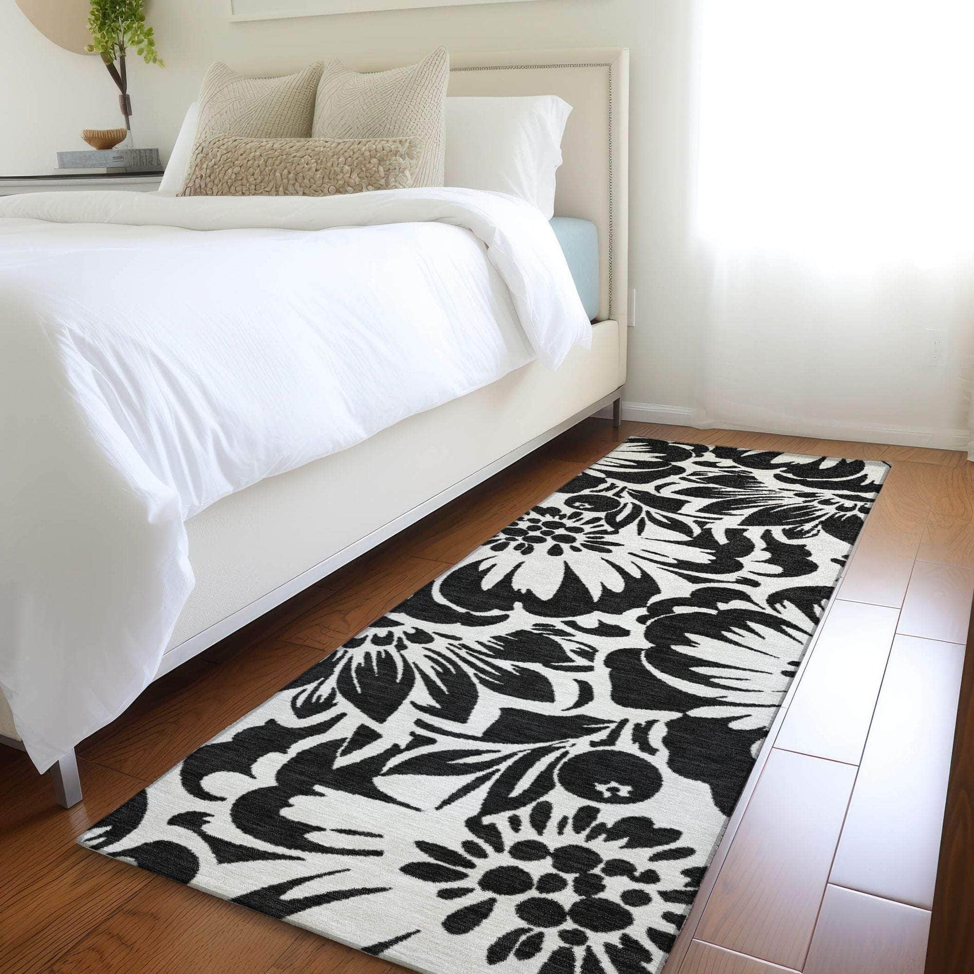 Machine Made ACN551 Black  Rugs 