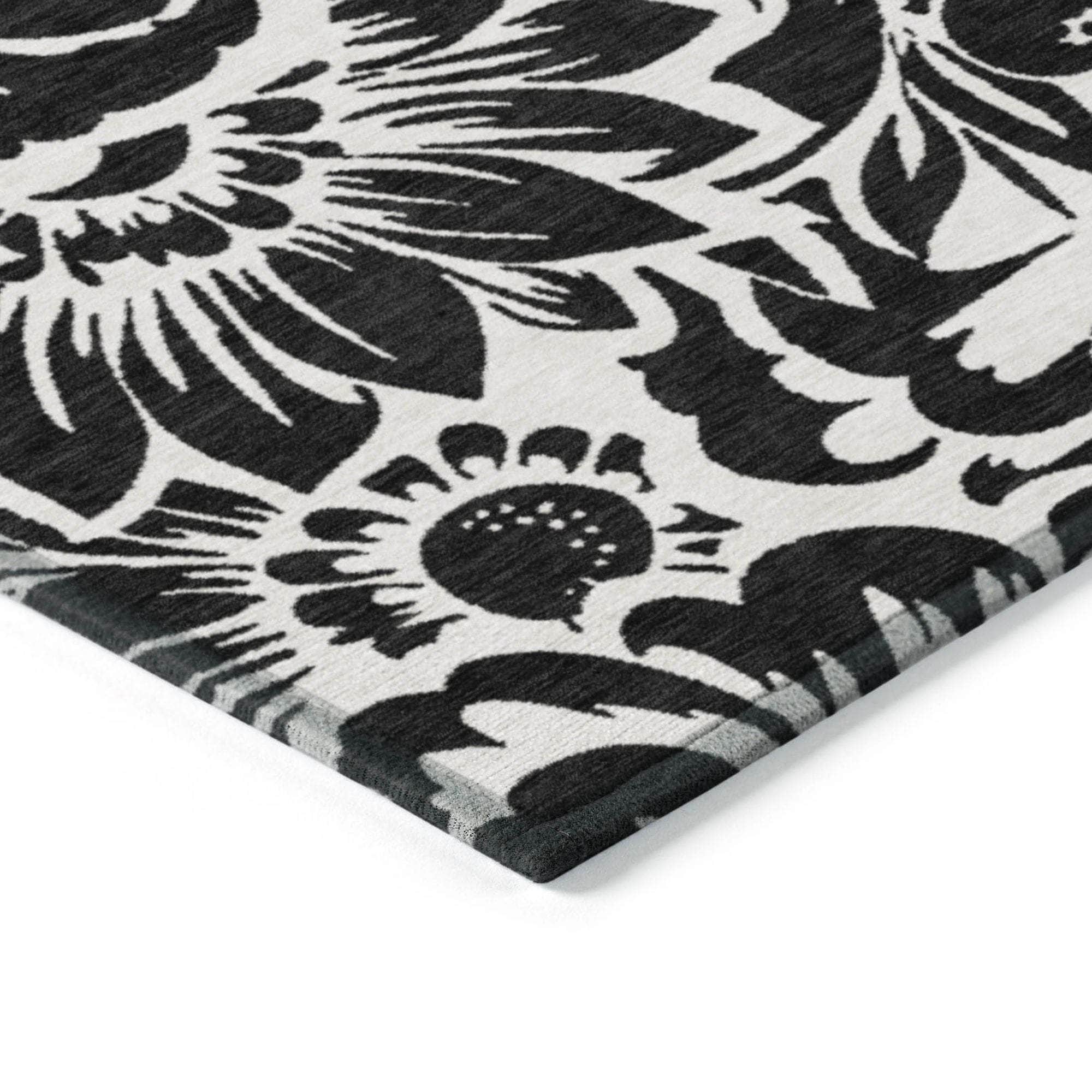 Machine Made ACN551 Black  Rugs 