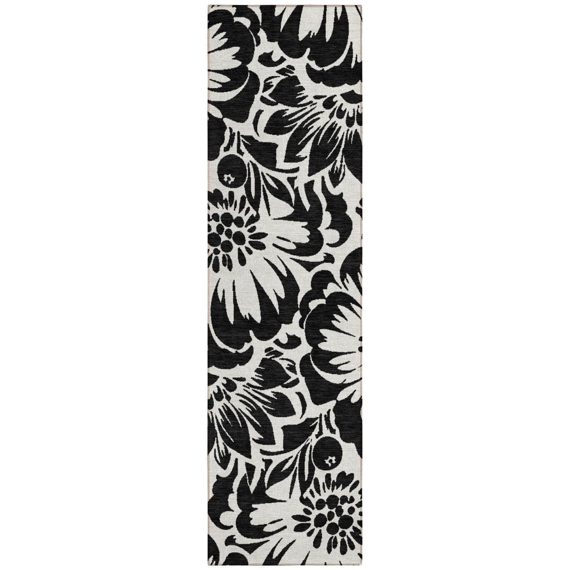 Machine Made ACN551 Black  Rugs 