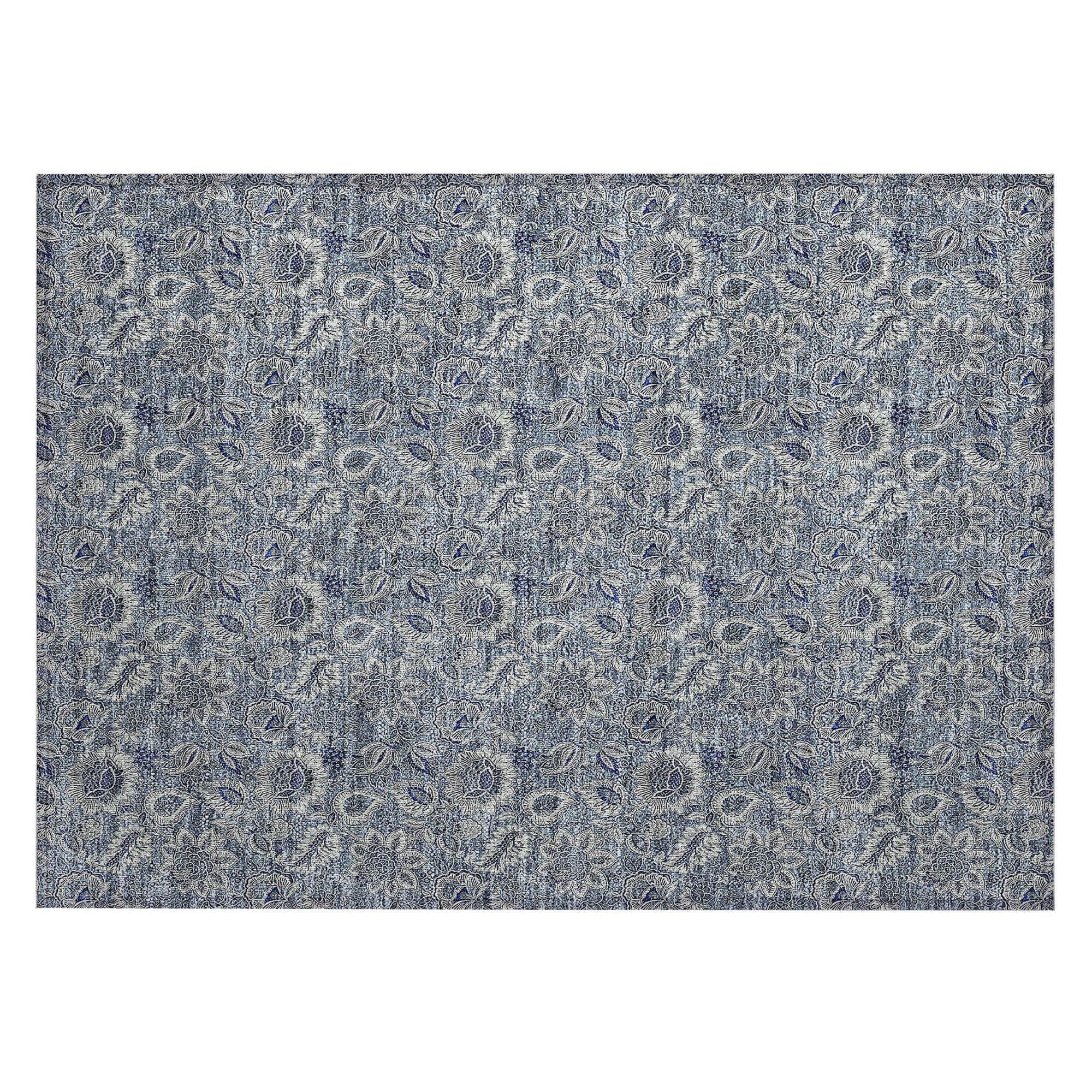 Machine Made ACN661 Blue  Rugs 
