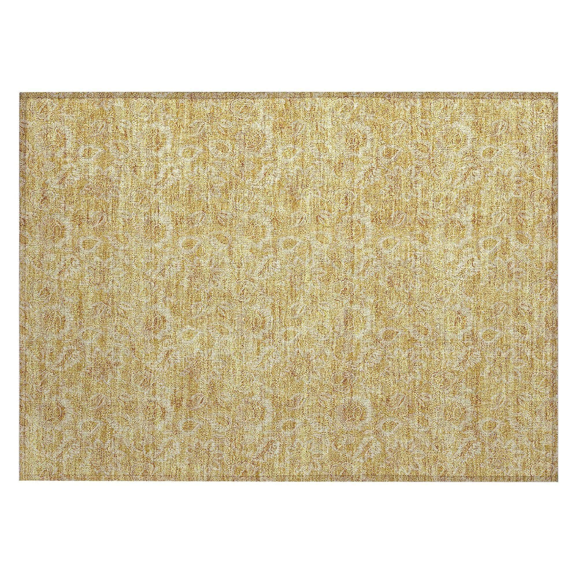 Machine Made ACN661 Gold  Rugs 
