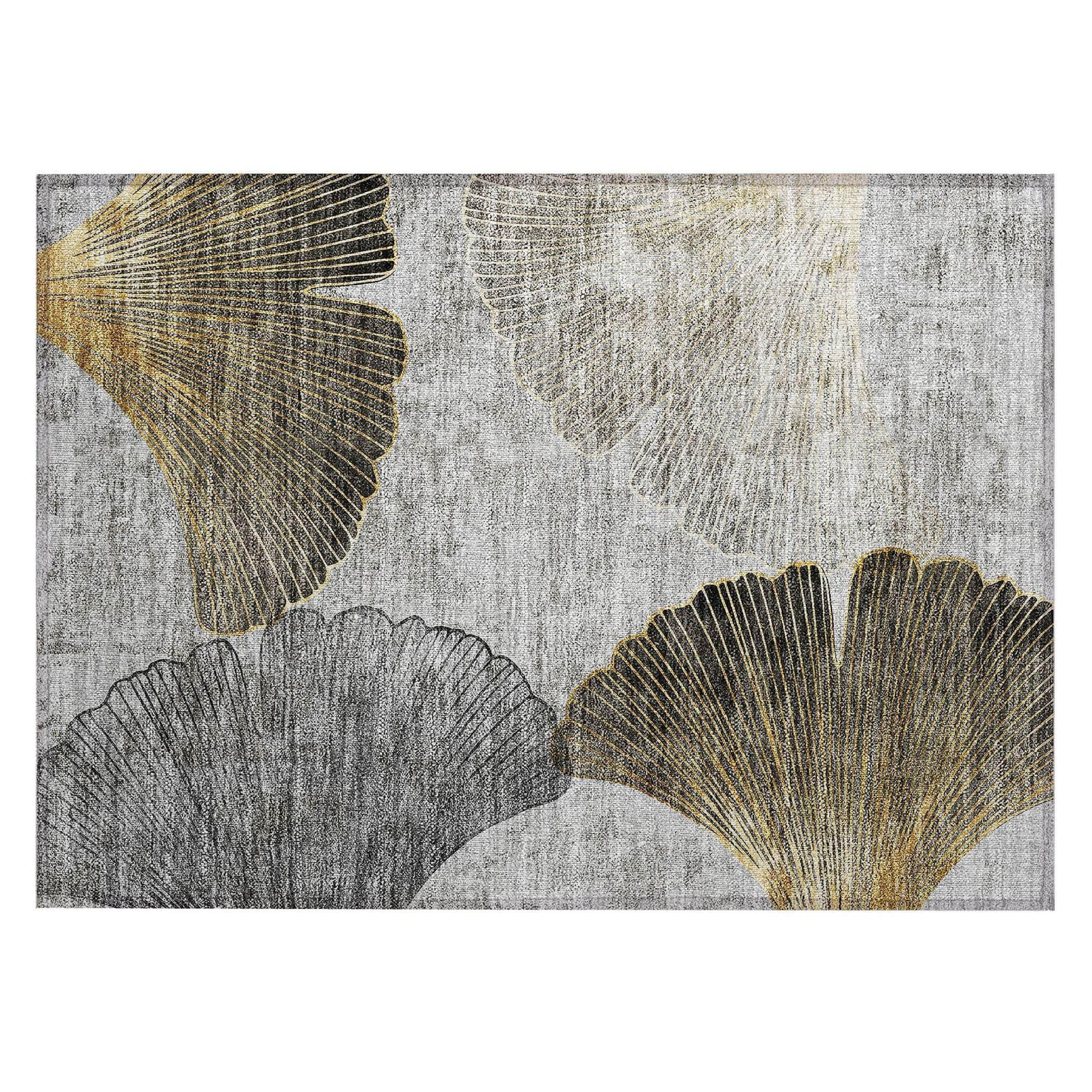 Machine Made ACN626 Gray  Rugs 