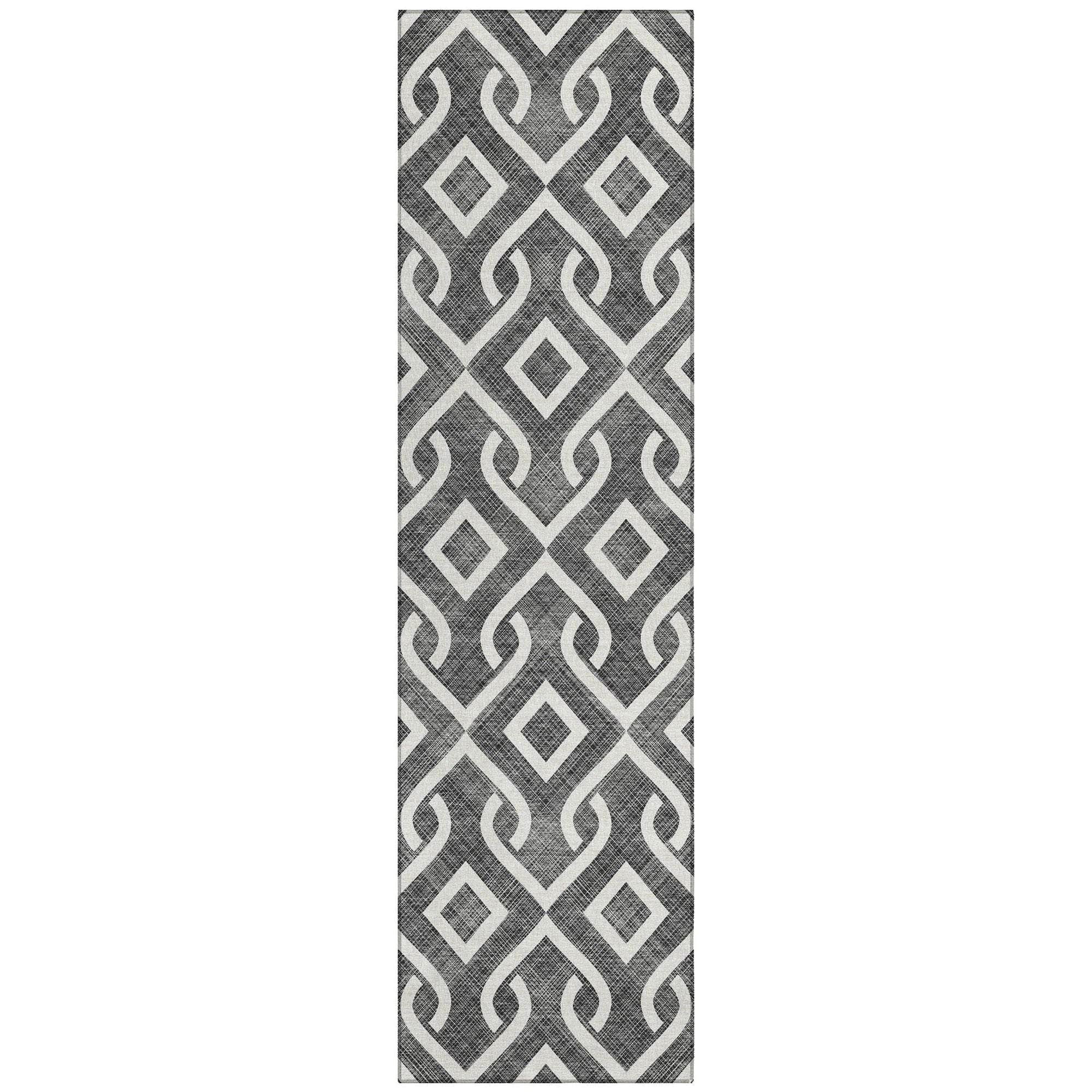 Machine Made ACN621 Black  Rugs 