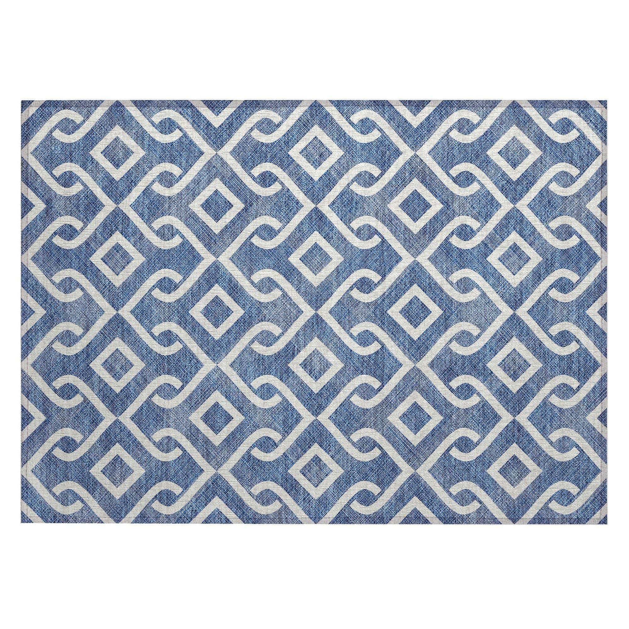 Machine Made ACN621 Blue  Rugs 
