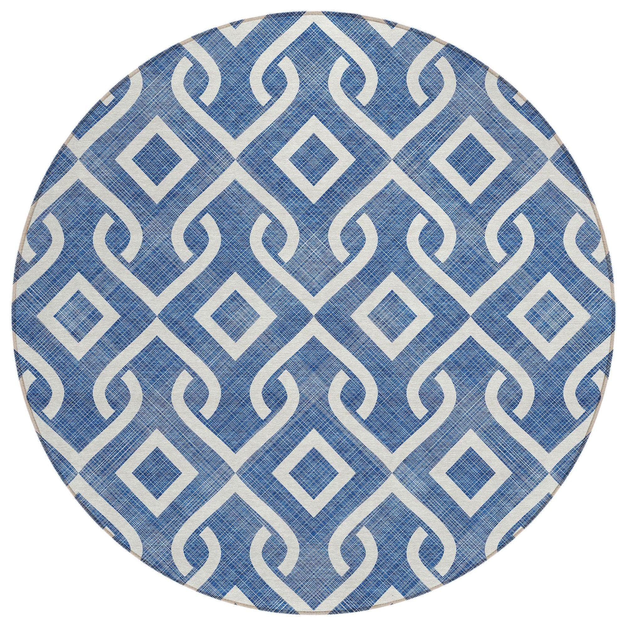 Machine Made ACN621 Blue  Rugs 