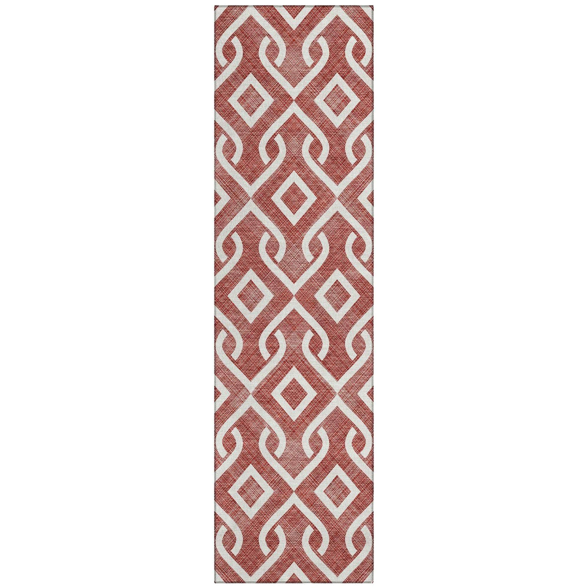 Machine Made ACN621 Burgundy Red Rugs 