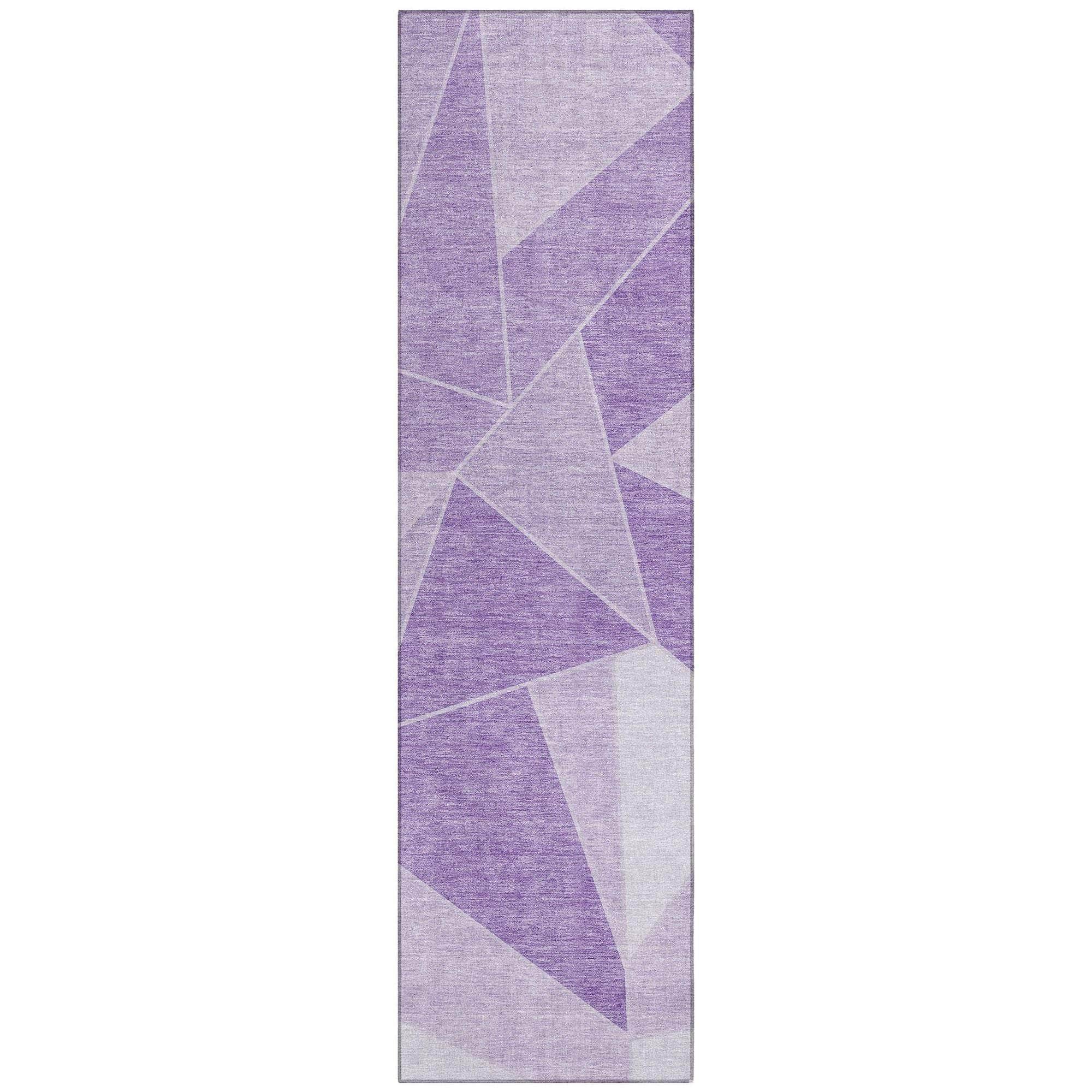 Machine Made ACN636 Lilac Purple Rugs 