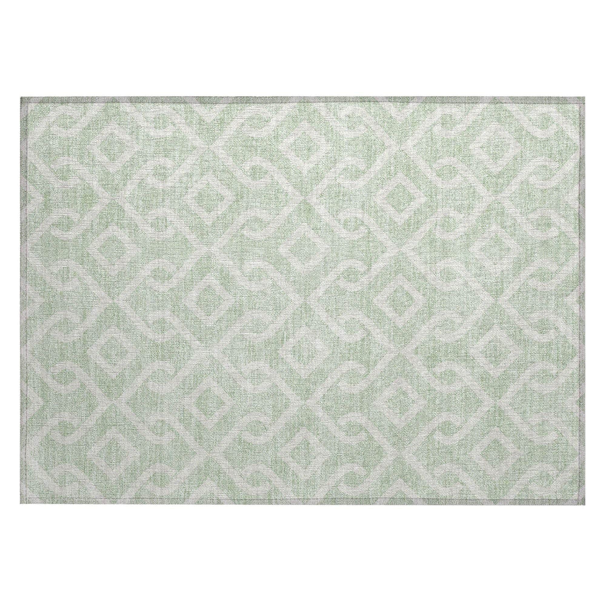 Machine Made ACN621 Mint Green Rugs 