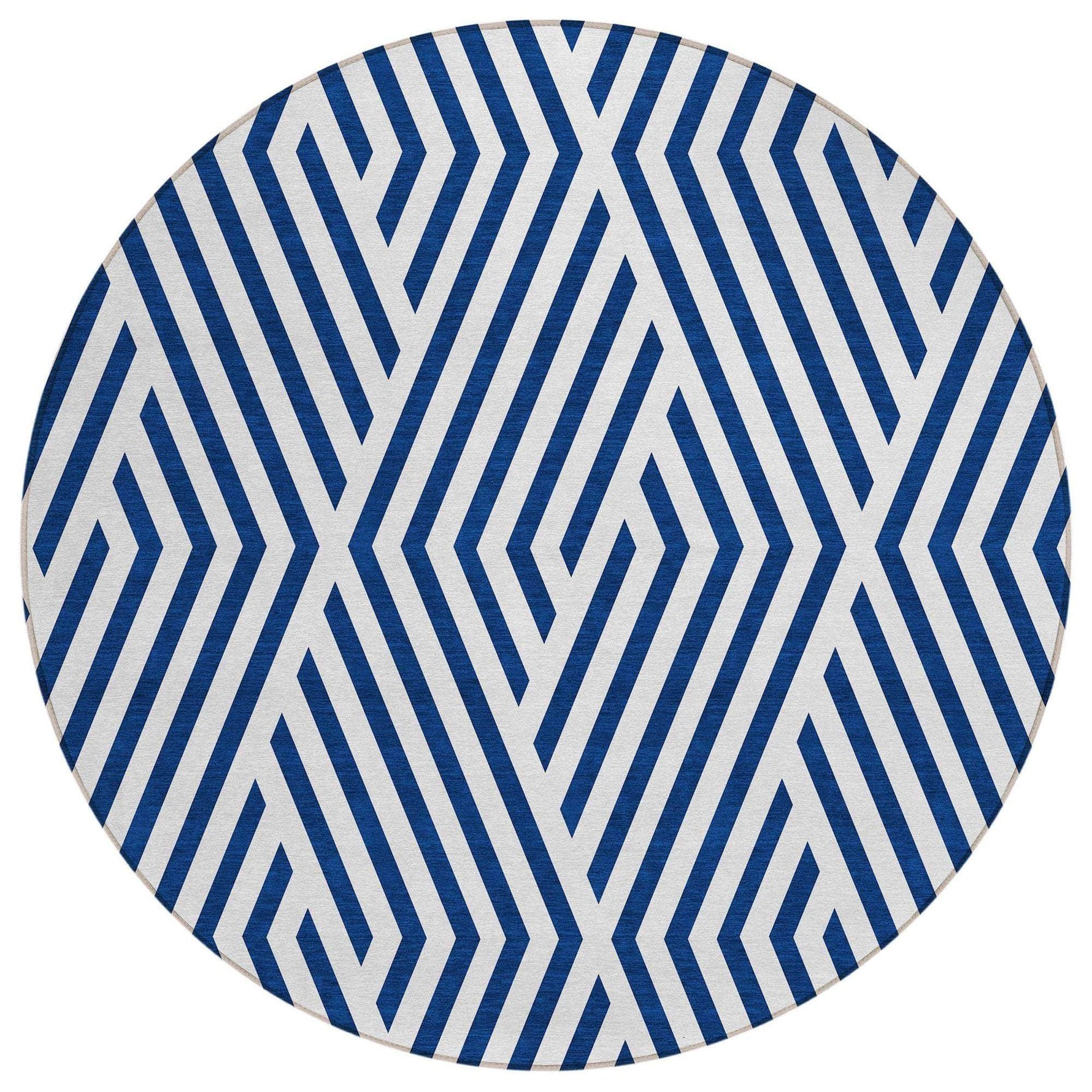 Machine Made ACN550 Navy Blue Rugs 