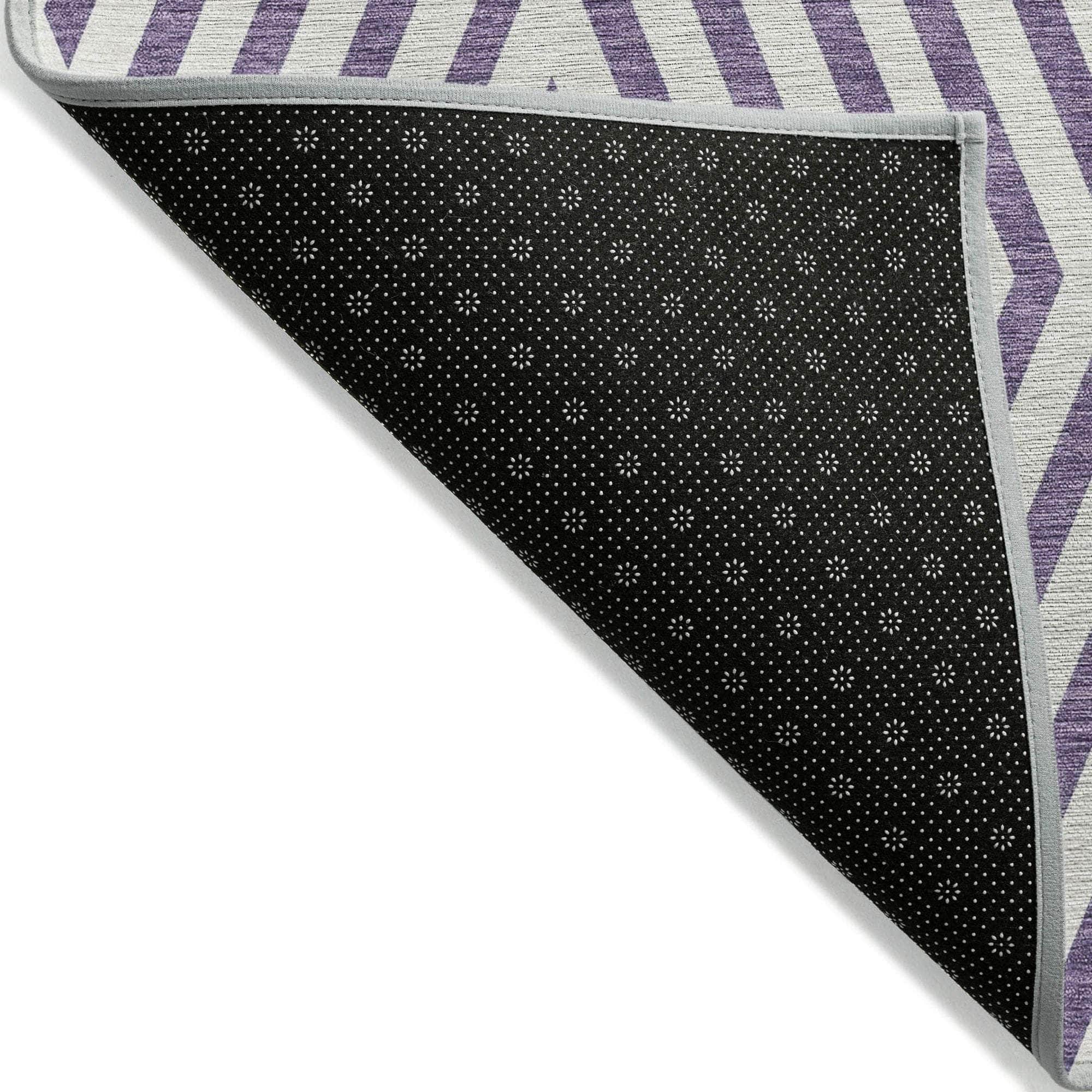 Machine Made ACN550 Purple  Rugs 