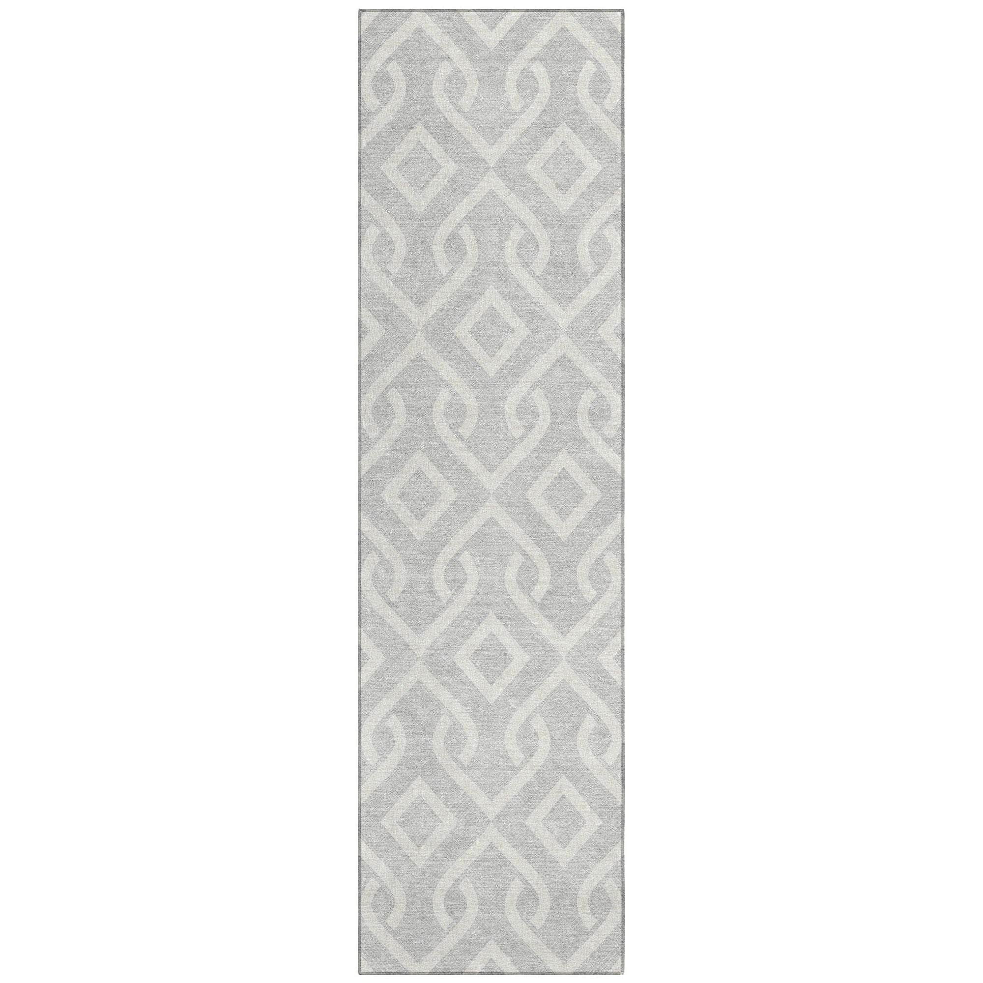 Machine Made ACN621 Silver Gray Rugs 
