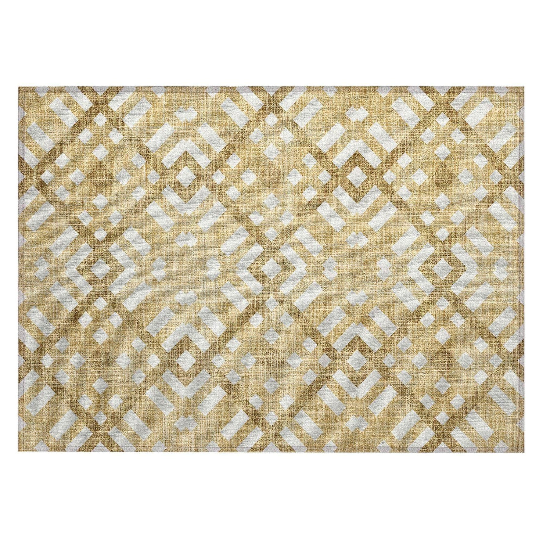 Machine Made ACN616 Gold  Rugs 