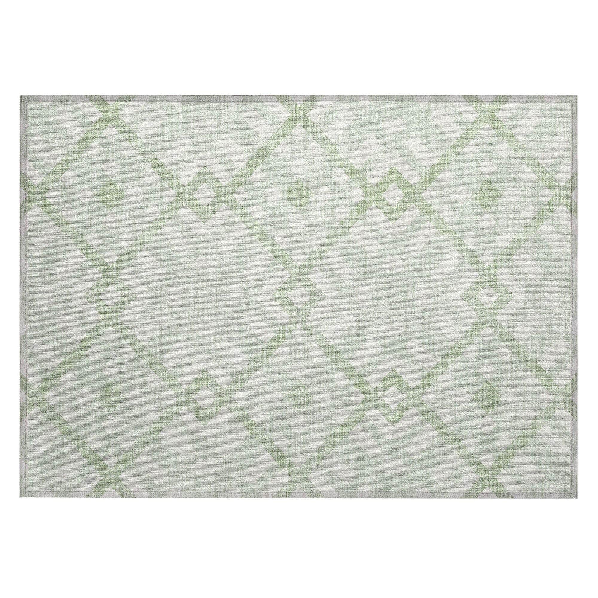 Machine Made ACN616 Mint Green Rugs 