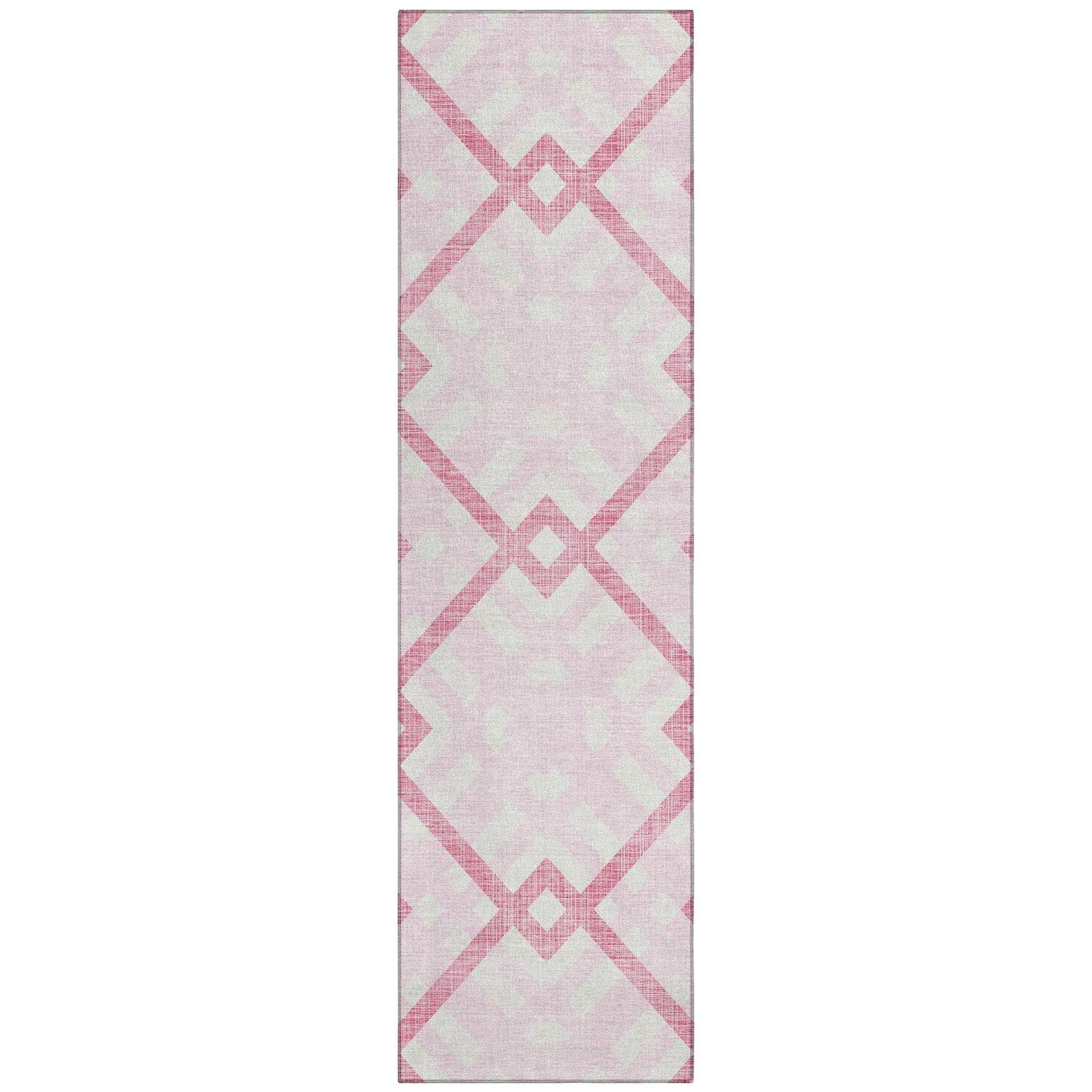 Machine Made ACN616 Pink  Rugs 
