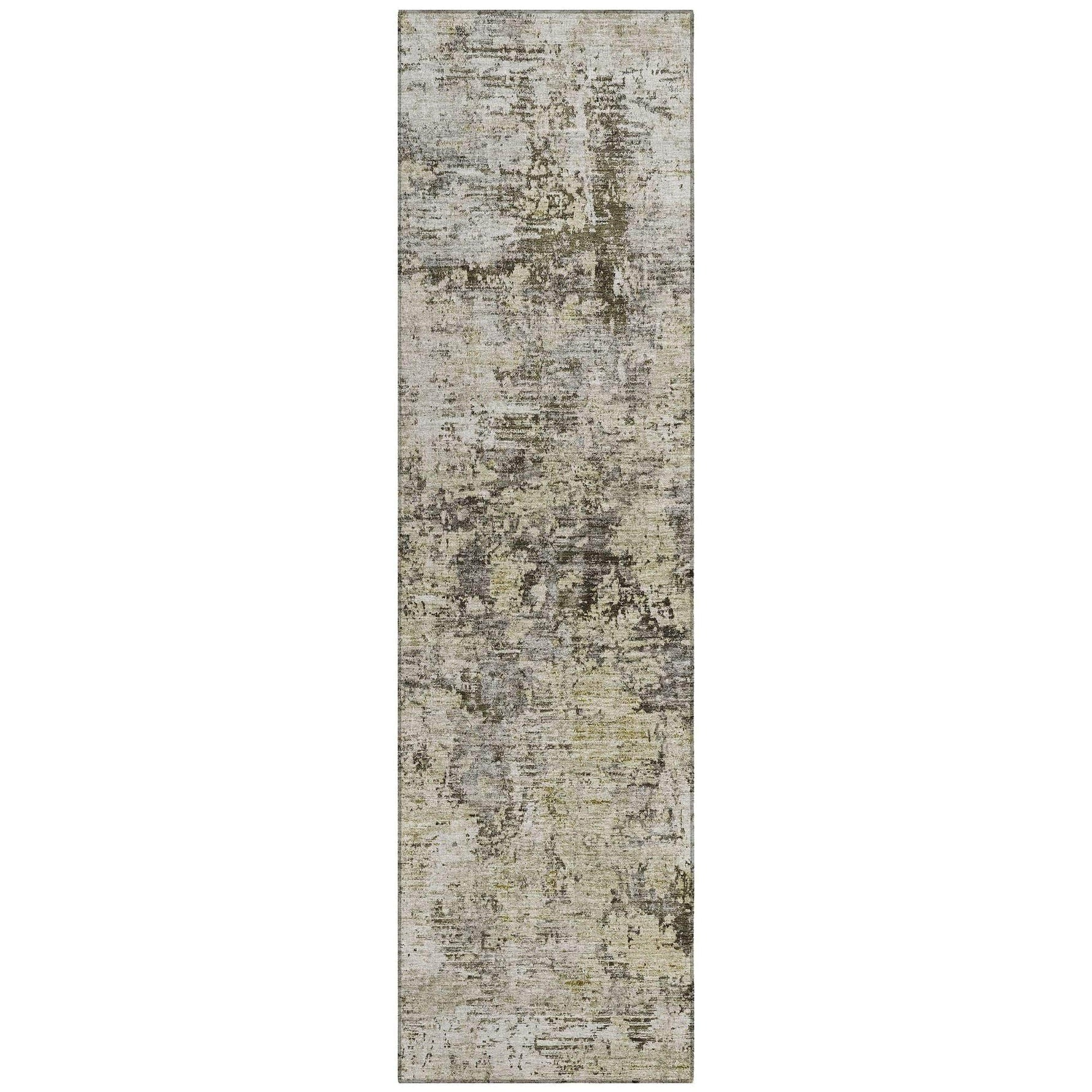 Machine Made ACN644 Taupe Brown Rugs 