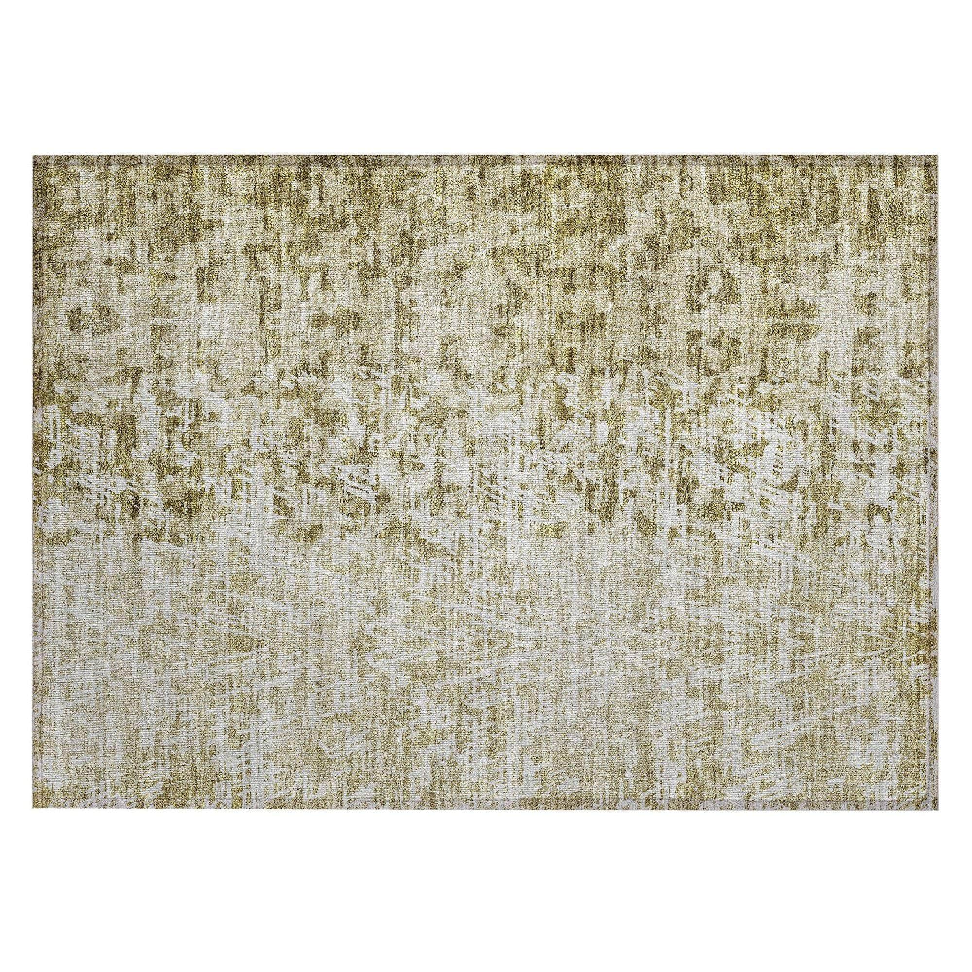 Machine Made ACN721 Taupe Brown Rugs 