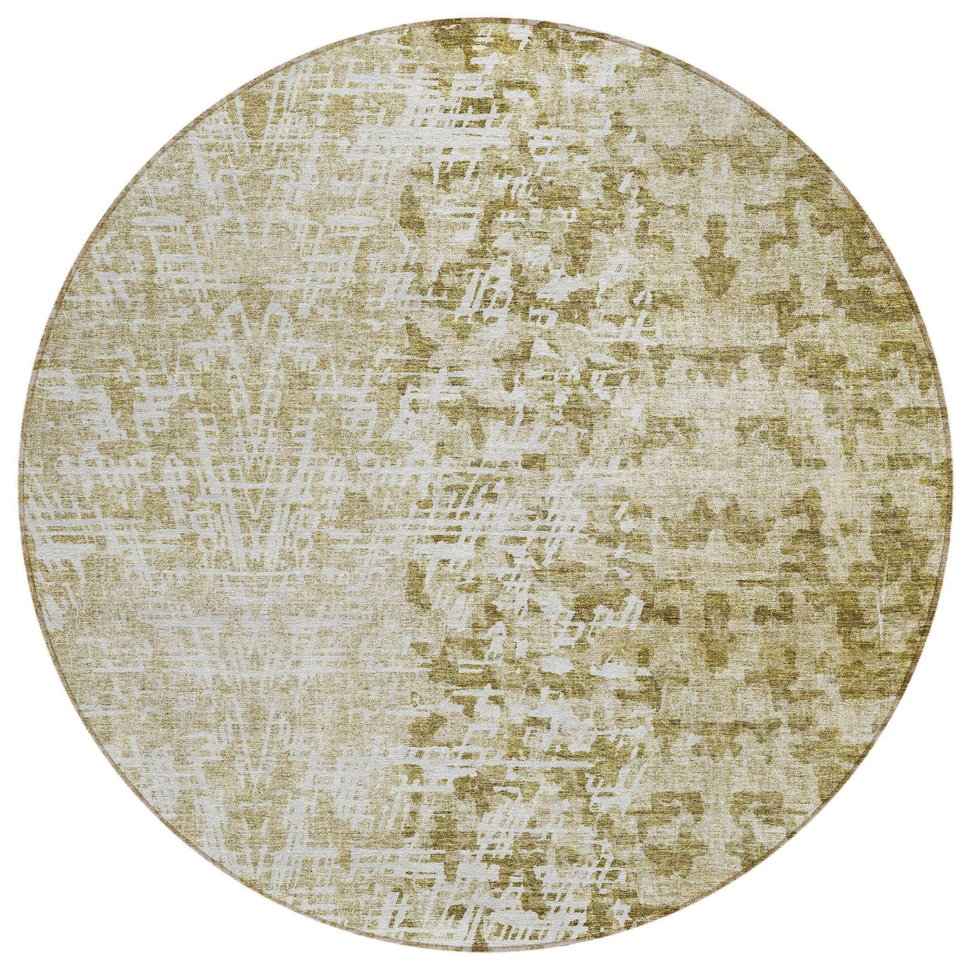 Machine Made ACN721 Taupe Brown Rugs 