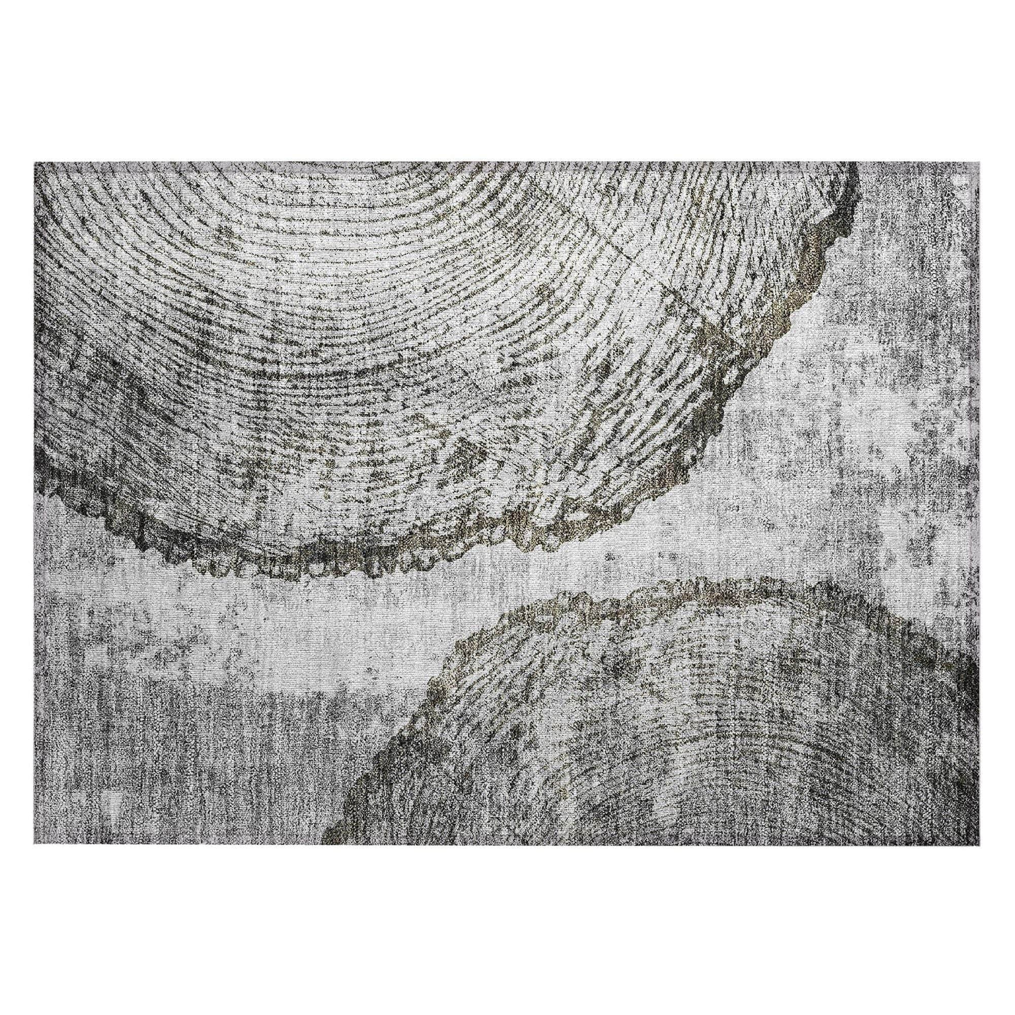Machine Made ACN649 Gray  Rugs 
