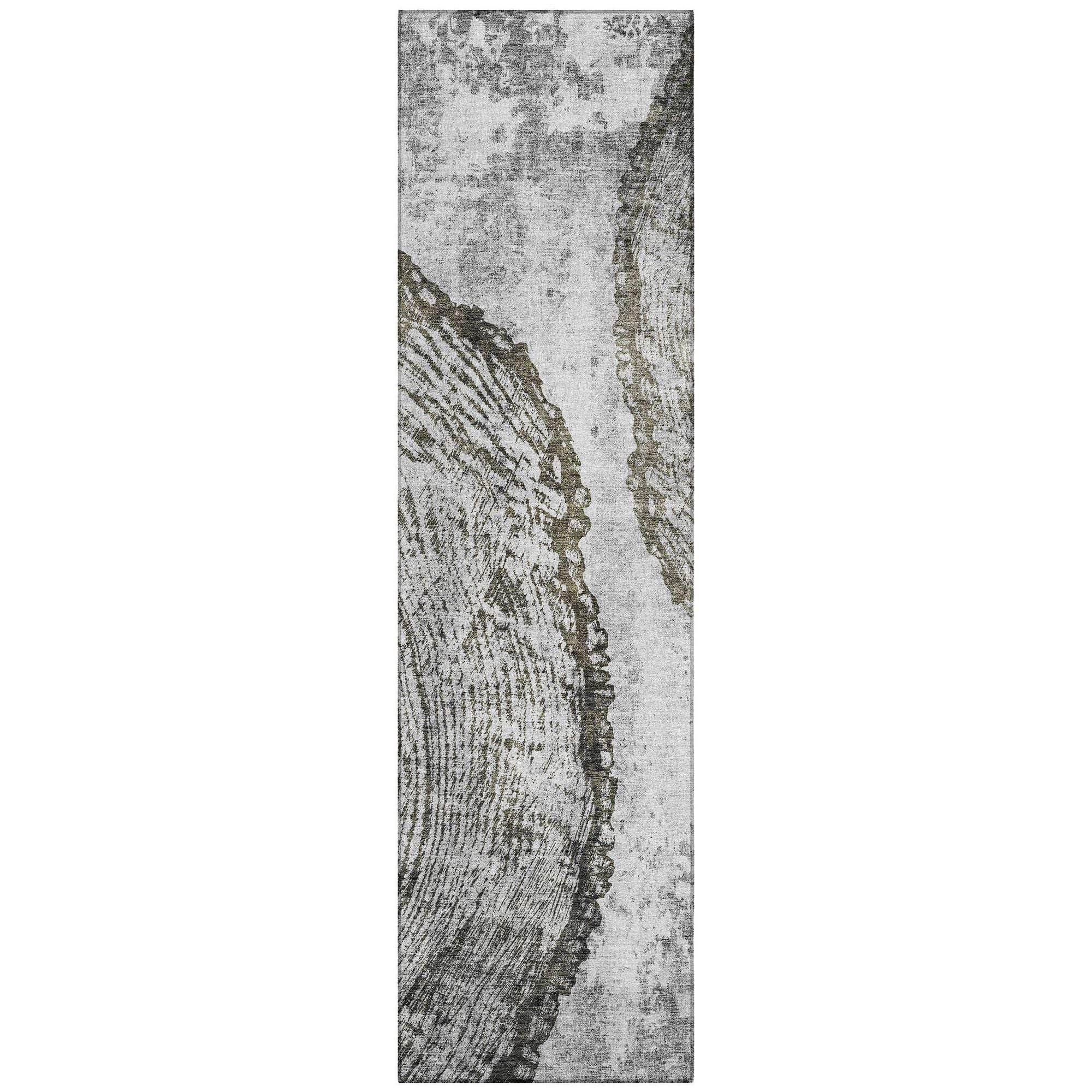 Machine Made ACN649 Gray  Rugs 
