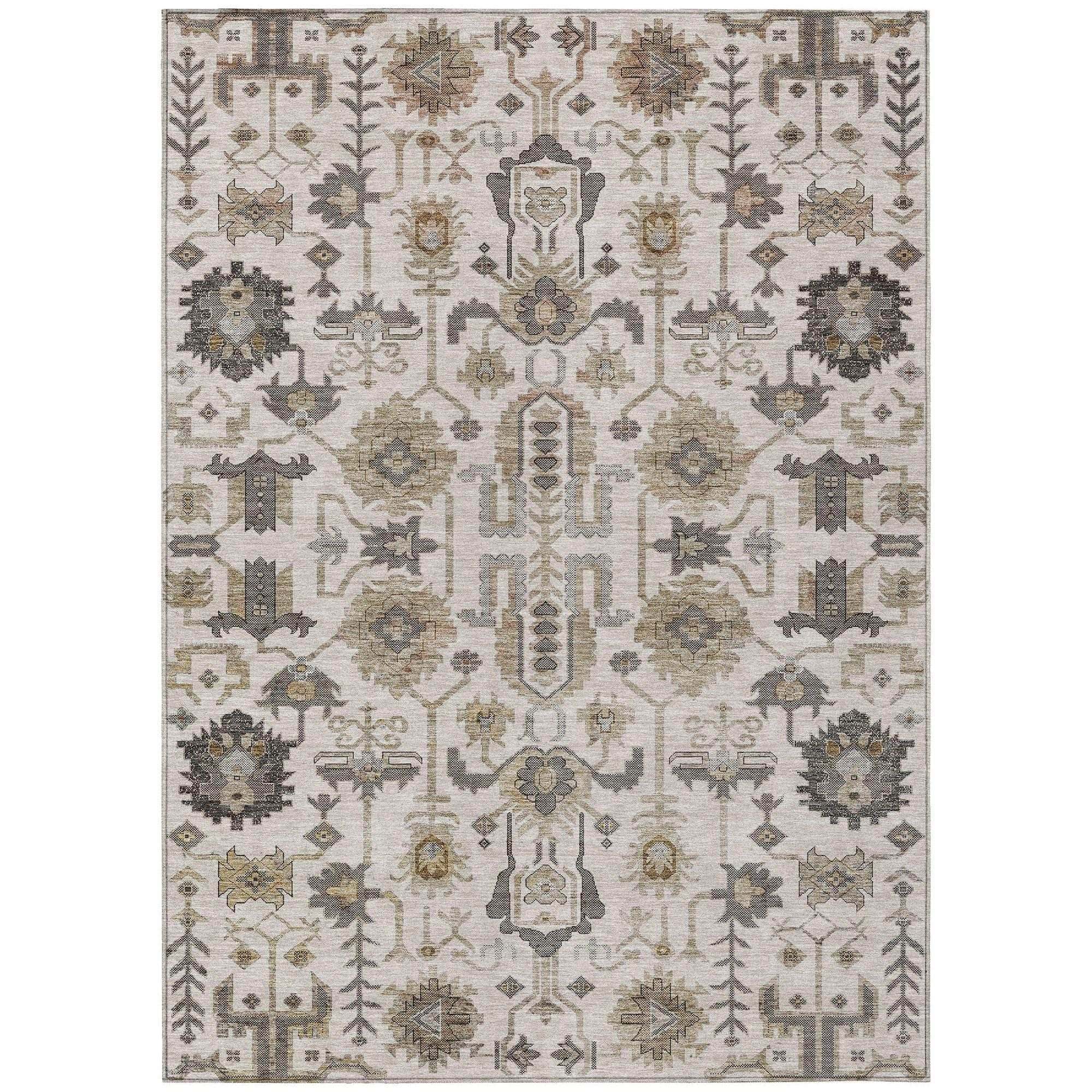 Machine Made ACN697 Ivory  Rugs 