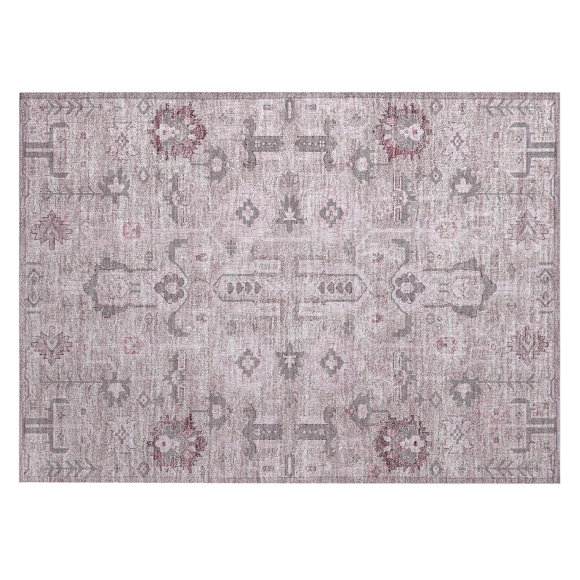 Machine Made ACN697 Pink  Rugs 