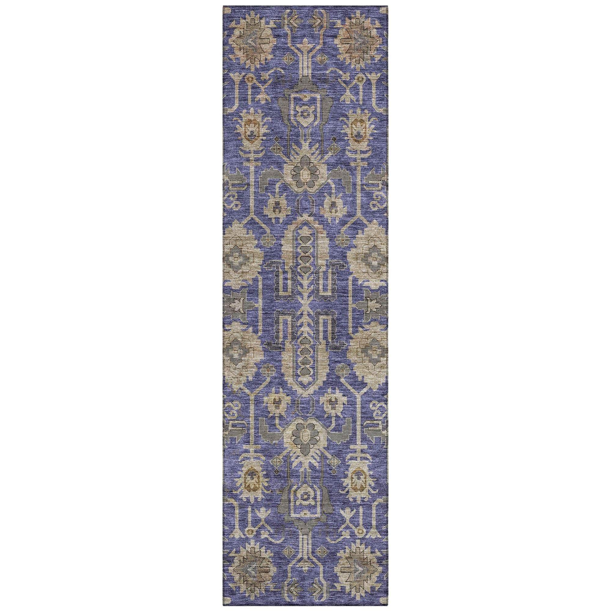 Machine Made ACN697 Purple  Rugs 