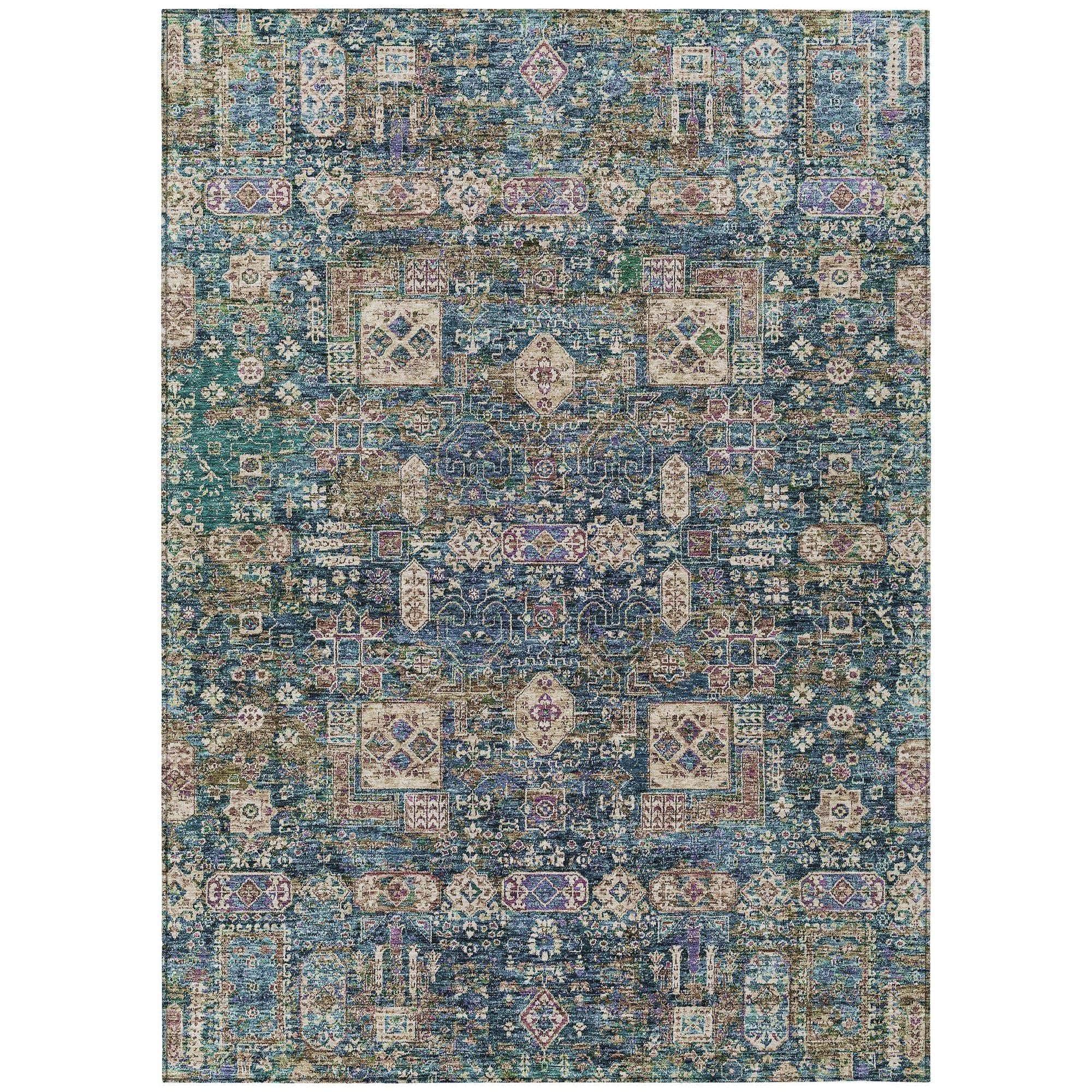 Machine Made ACN637 Green  Rugs 
