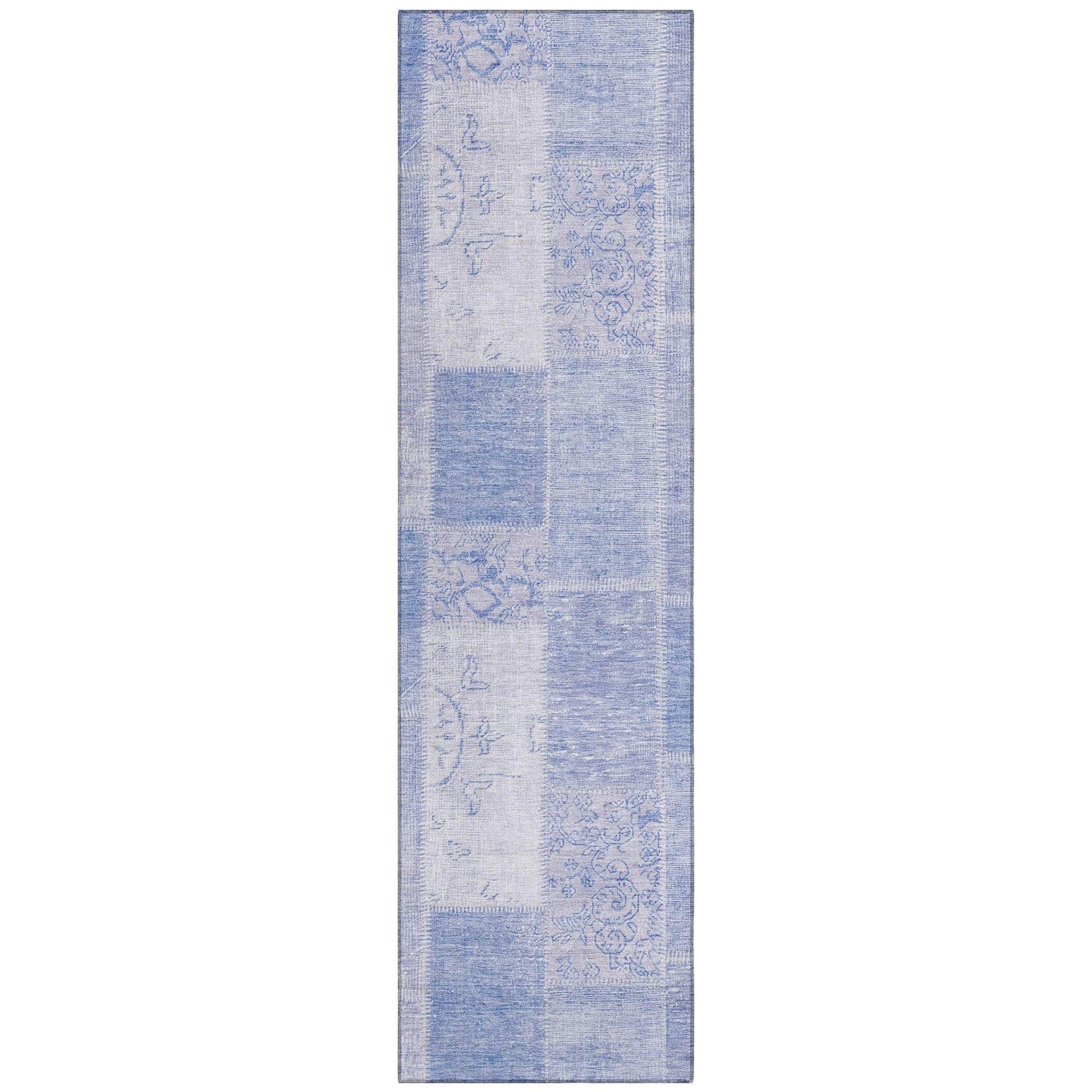 Machine Made ACN631 Sky Blue Rugs 