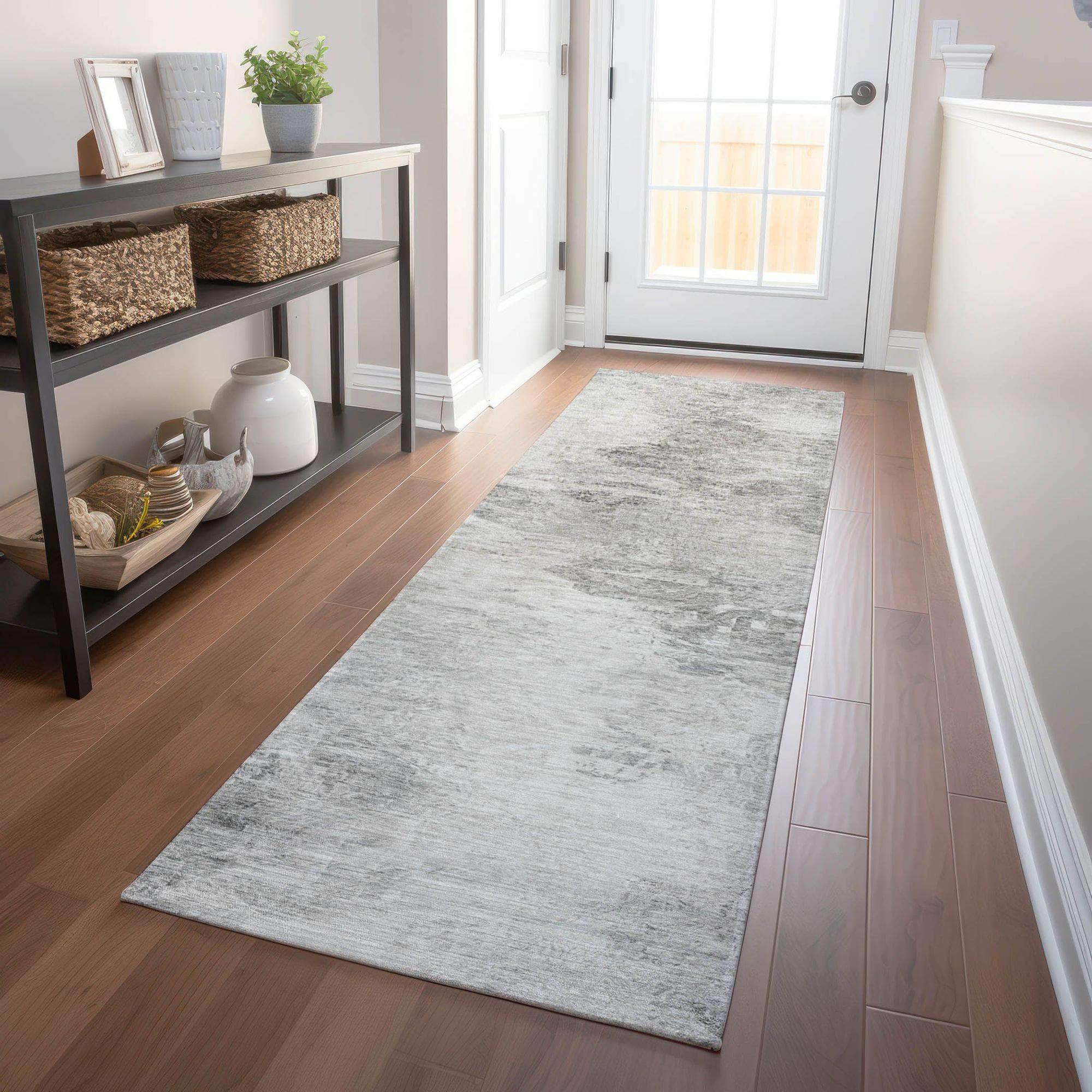 Machine Made ACN592 Silver Gray Rugs 