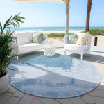 Machine Made ACN624 Sky Blue Rugs 