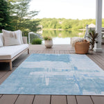 Machine Made ACN624 Sky Blue Rugs 