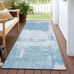 Machine Made ACN624 Sky Blue Rugs 