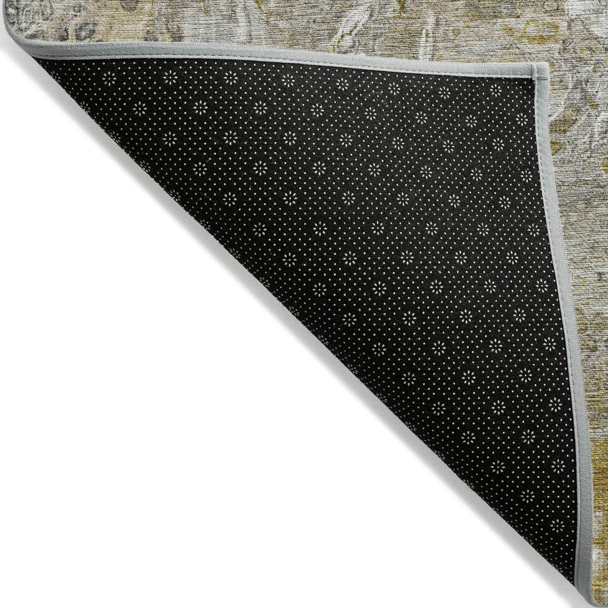 Machine Made ACN588 Taupe Brown Rugs 
