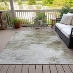 Machine Made ACN595 Taupe Brown Rugs 