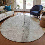 Machine Made ACN605 Taupe Brown Rugs 