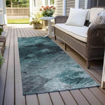 Machine Made ACN590 Teal  Rugs 