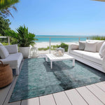 Machine Made ACN605 Teal  Rugs 