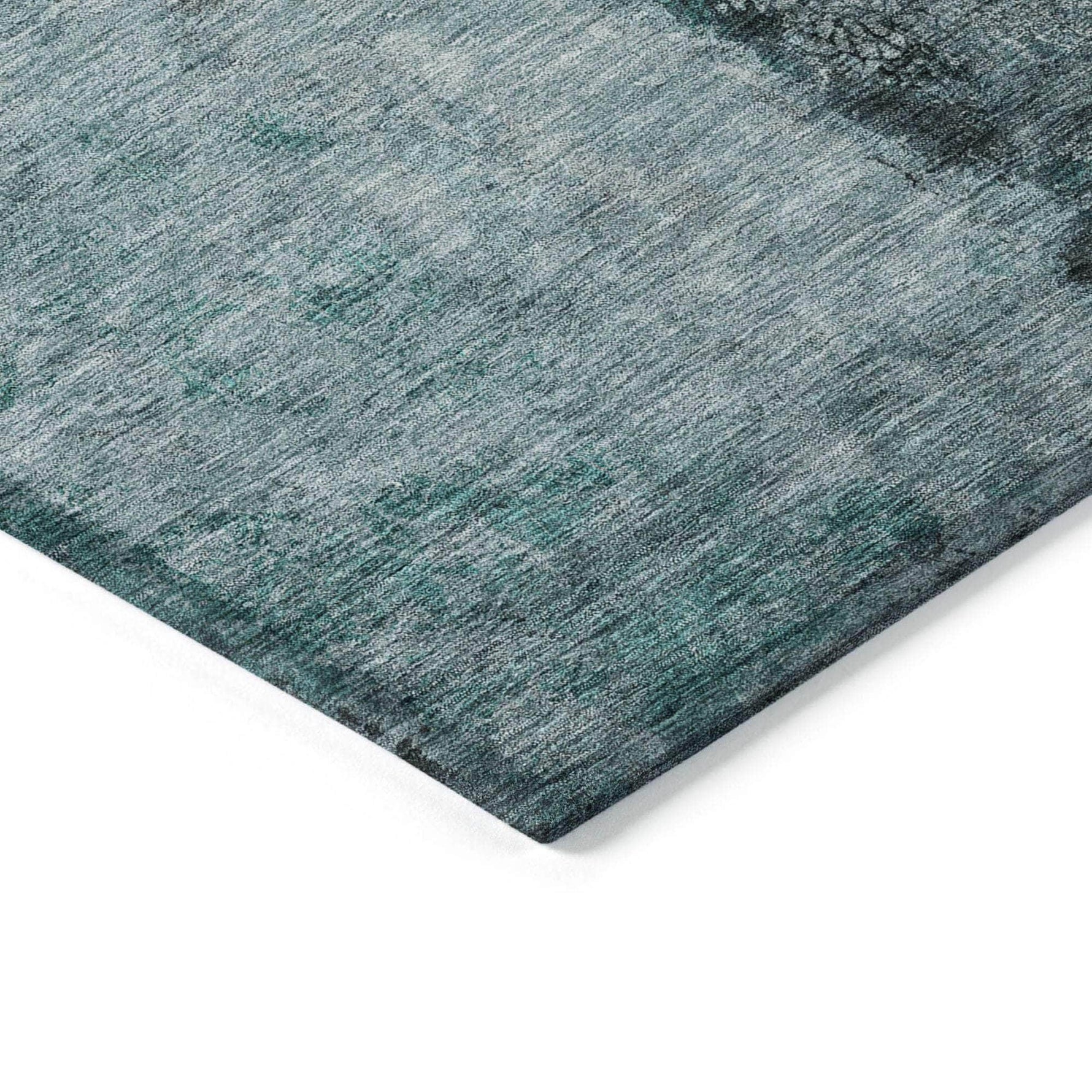Machine Made ACN605 Teal  Rugs 