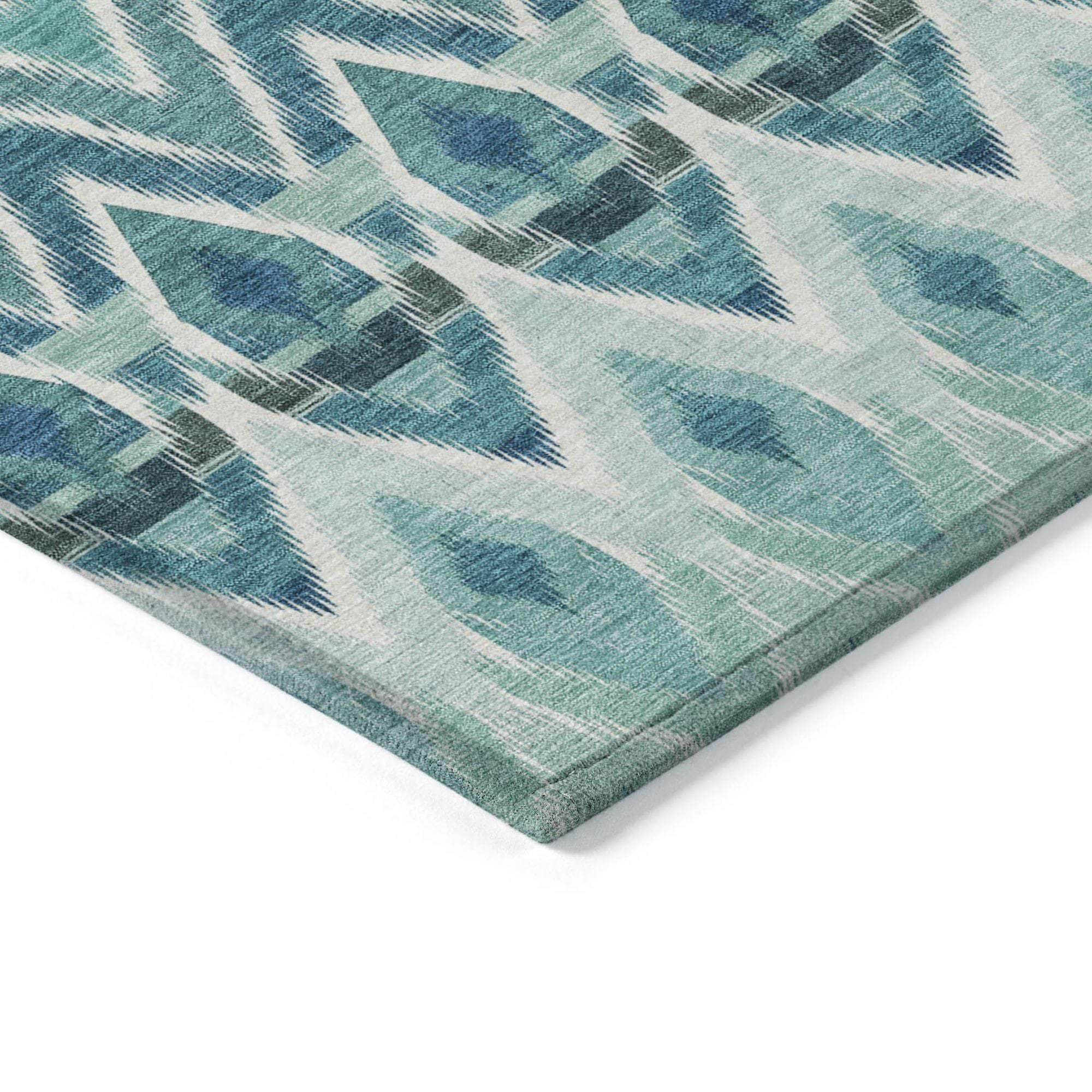 Machine Made ACN617 Teal  Rugs 