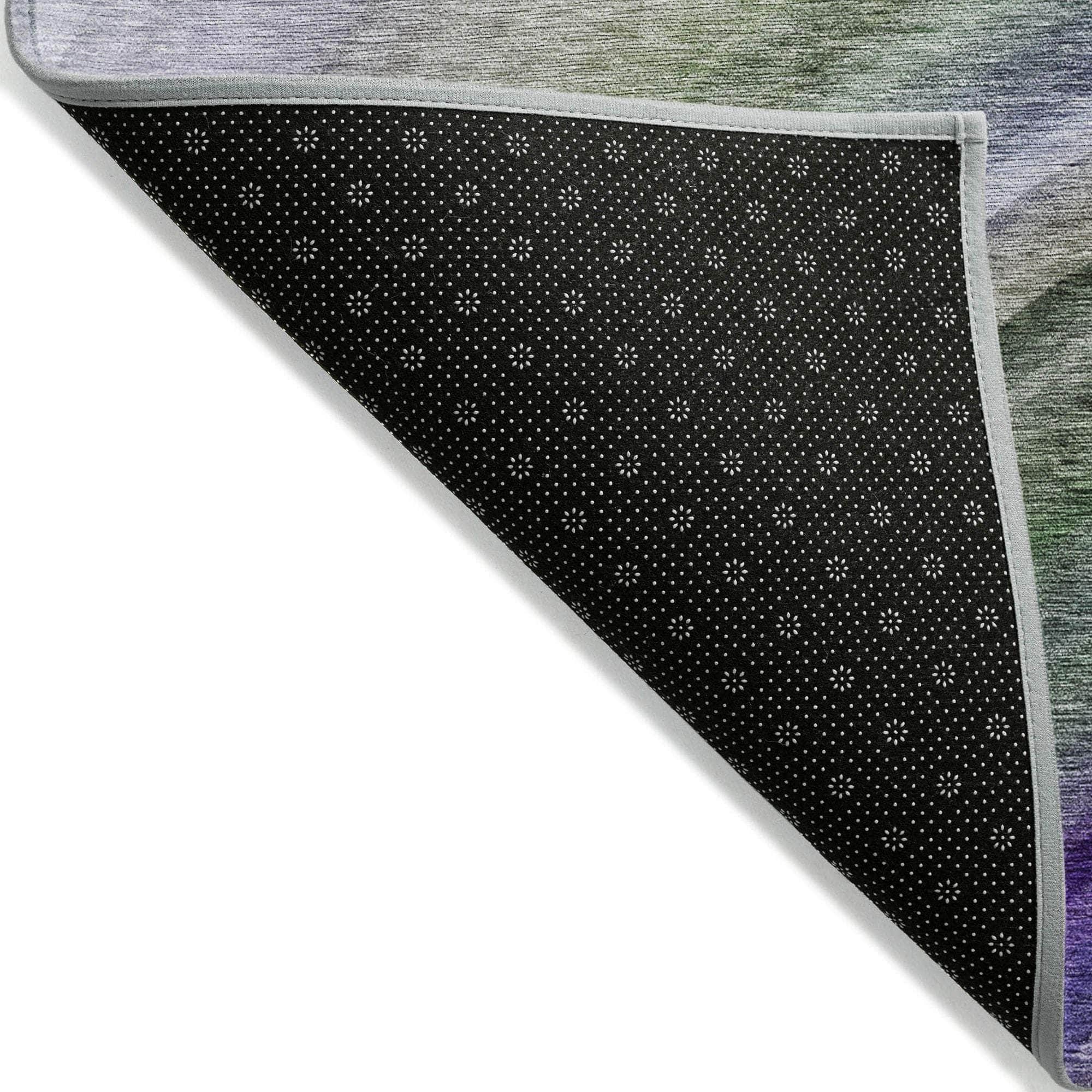 Machine Made ACN584 Teal  Rugs 