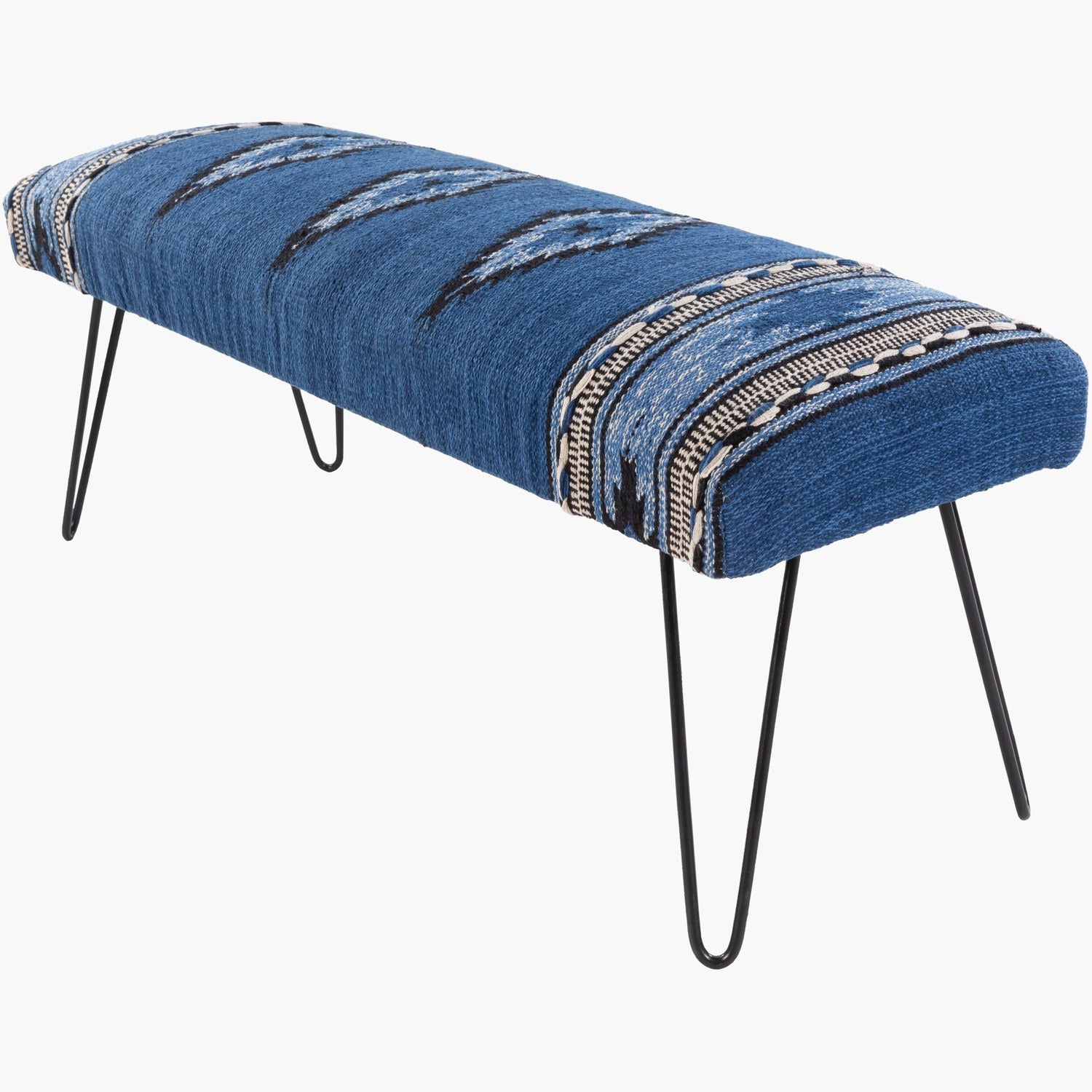 Miriam Bench in Dark Blue & Blue & Black