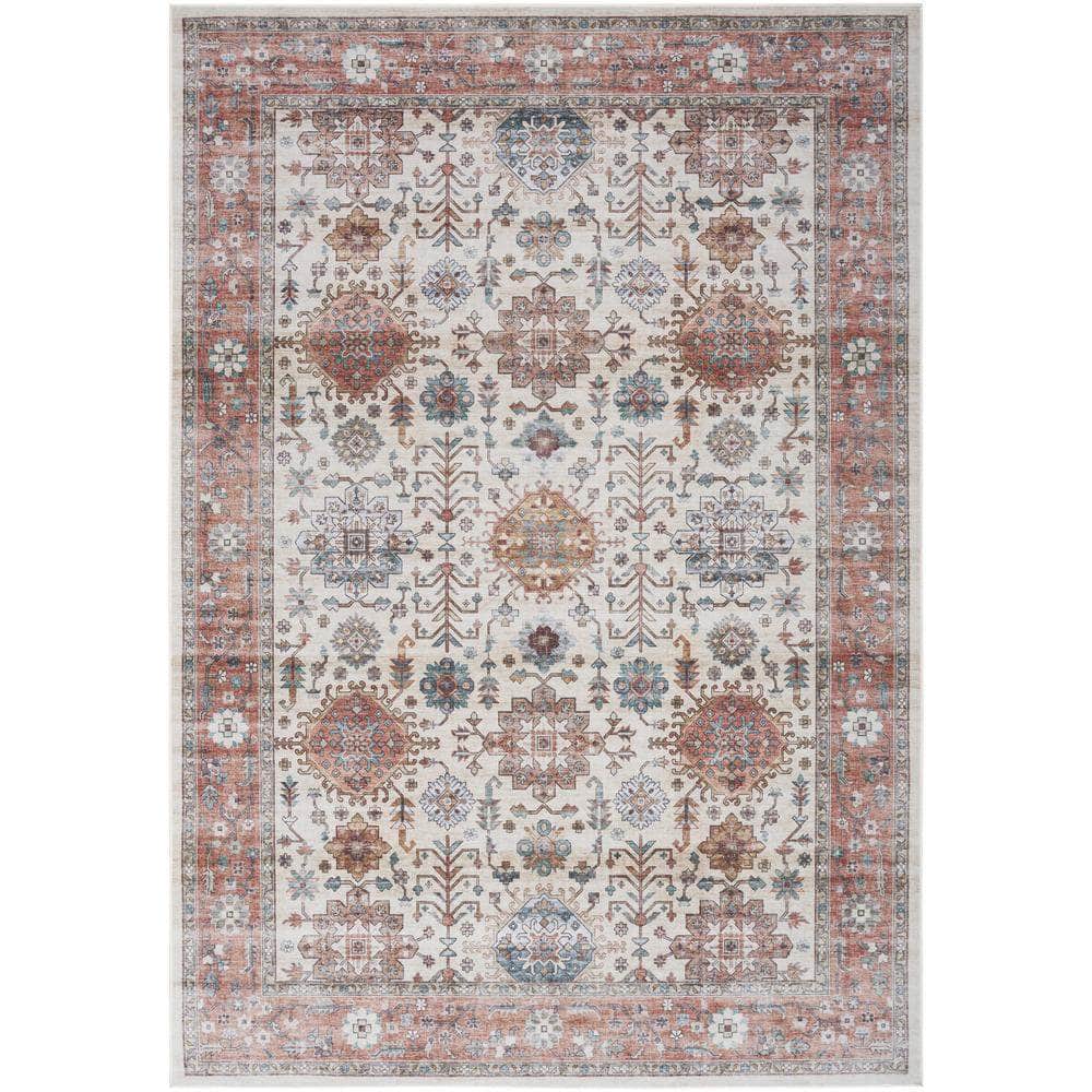 Fulton FUL12 Beige Multicolor Rugs #color_beige multicolor