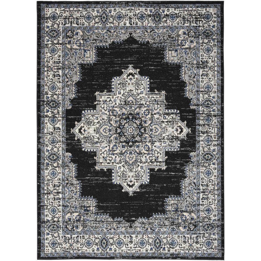 Passion PSN03 Black Ivory Rugs #color_black ivory