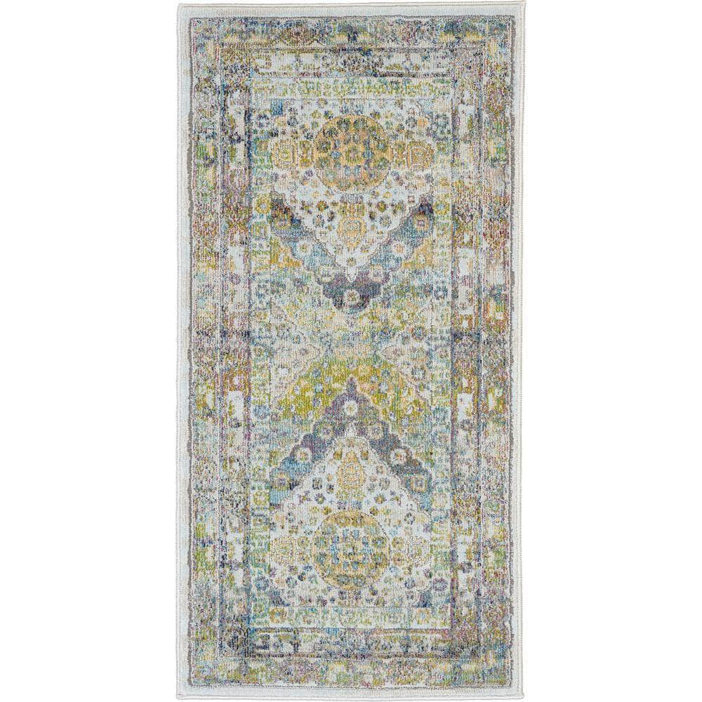 Global Vintage GLB07 Blue/Green Rugs #color_blue/green