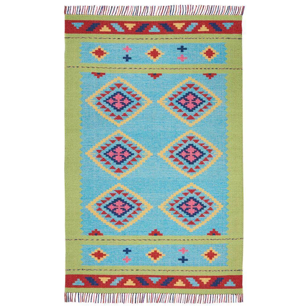 Baja BAJ02 Blue/Green Rugs #color_blue/green