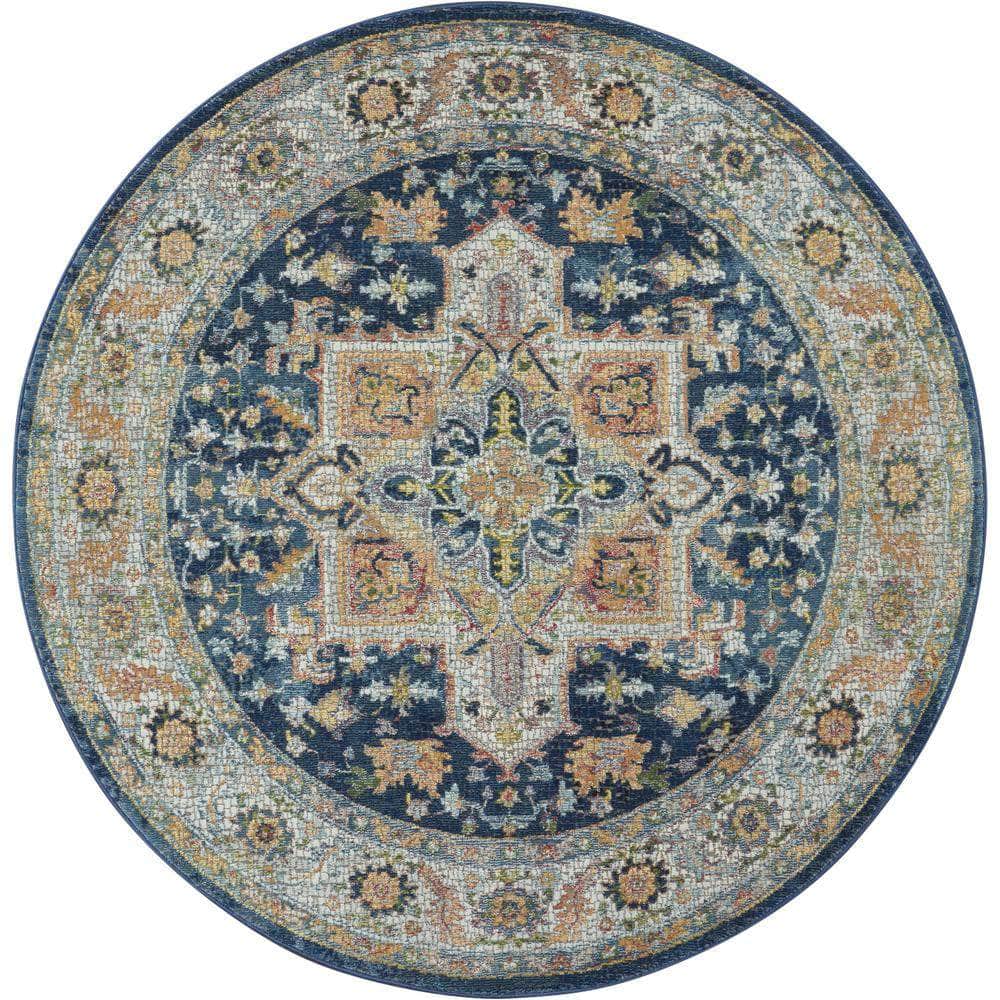 Global Vintage GLB11 Blue/Multicolor Rugs #color_blue/multicolor