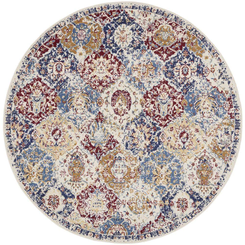 Grafix GRF31 Blue Multicolor Rug #color_blue multicolor