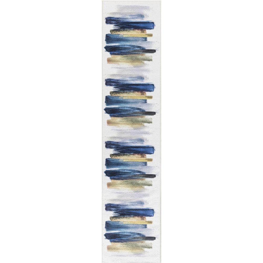 Nourison Washables NWB09 Blue Multicolor Rug #color_blue multicolor