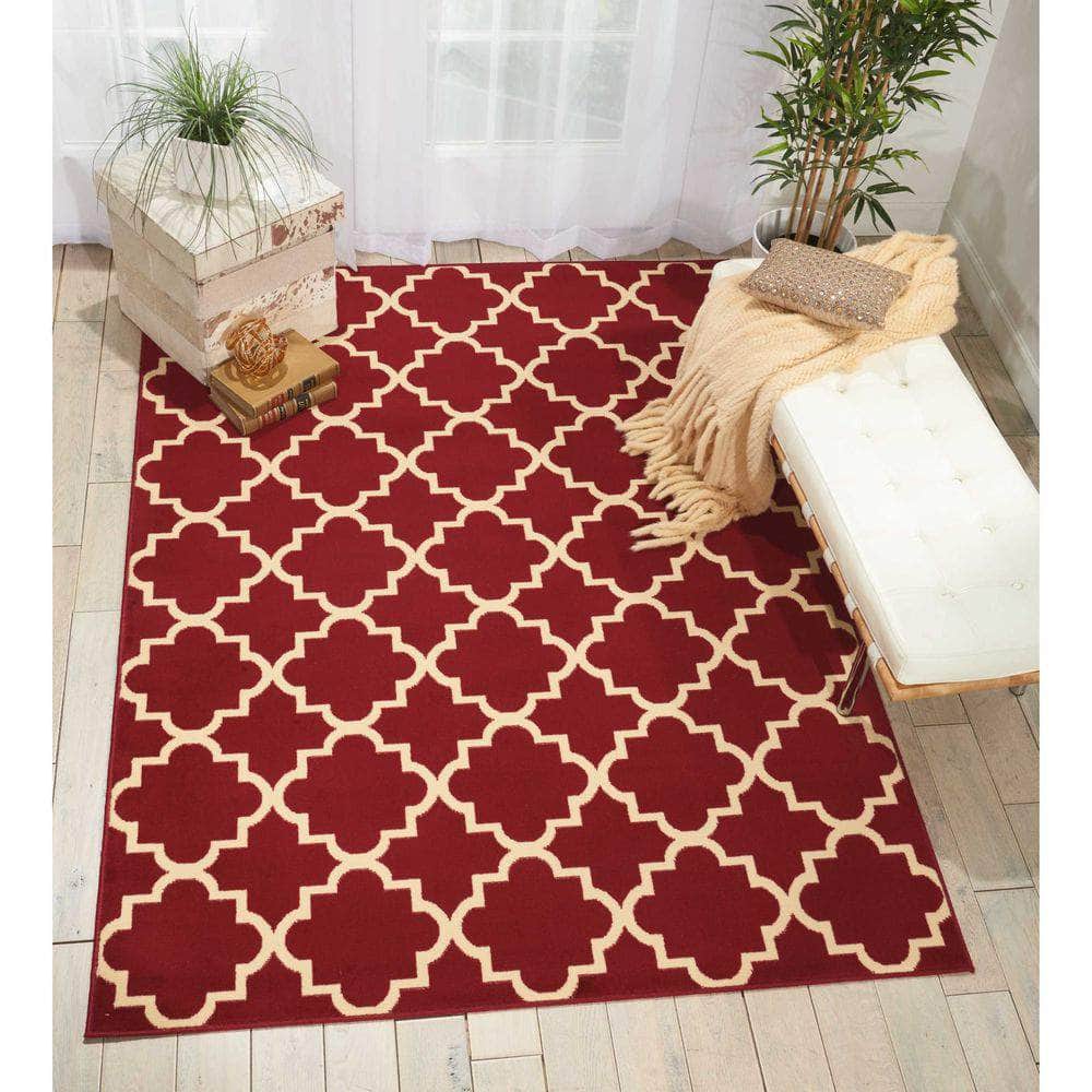 Grafix GRF08 Red Rugs #color_red