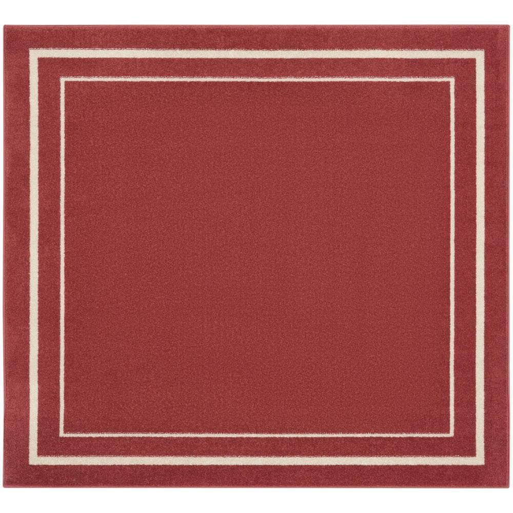 Nourison Essentials NRE02 Brick Ivory Rugs #color_brick ivory